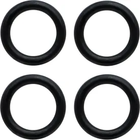 00 Gauge Black Rubber O-Ring 4-Pack