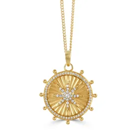 0.30ctw Diamond Ship's Wheel Pendant