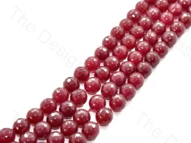12 mm Maroon Jade Quartz Semi Precious Stones