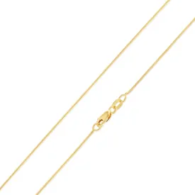 14K Gold 0.7mm Round Snake Chain