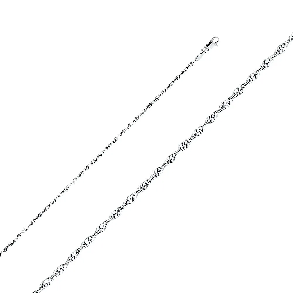 14K Gold 2mm Rope Chain