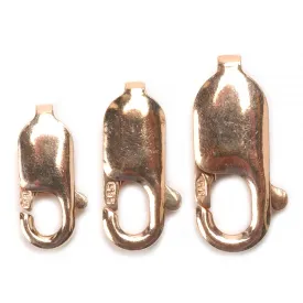 14K Pink (Rose) Gold Lobster Claw Clasp 13.75 x 5.25mm