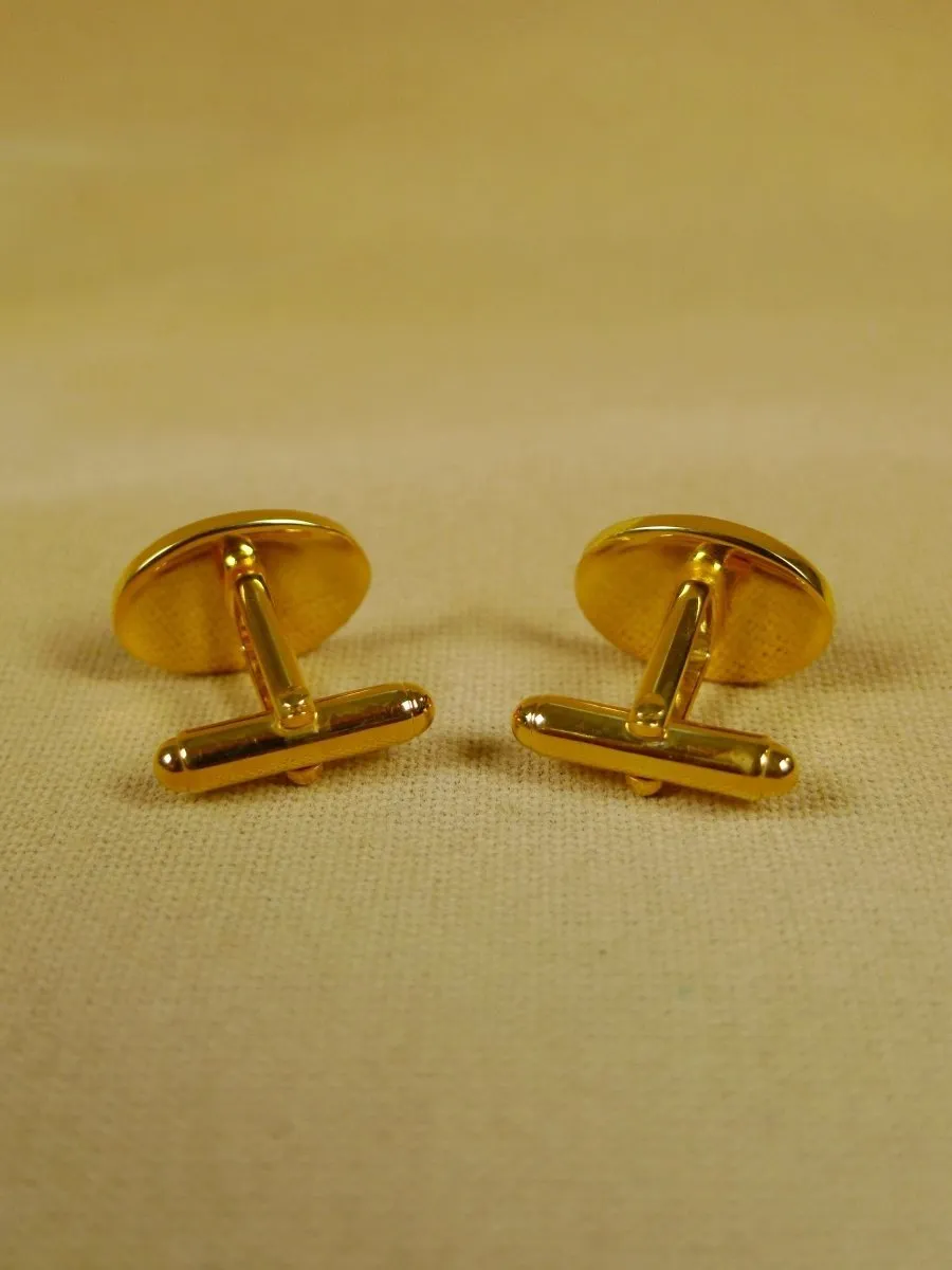 18/1149 brand new benson and clegg 'dollar' classic enamel t-bar cufflinks rrp £70 (742t)