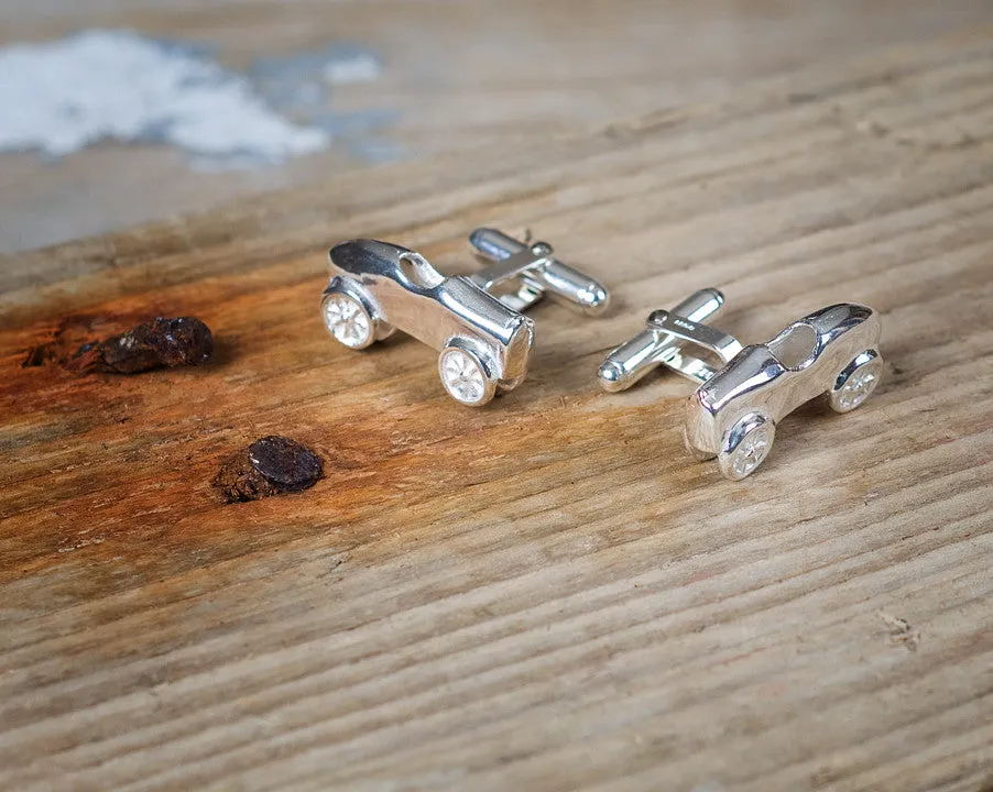 1930's racing car cufflinks