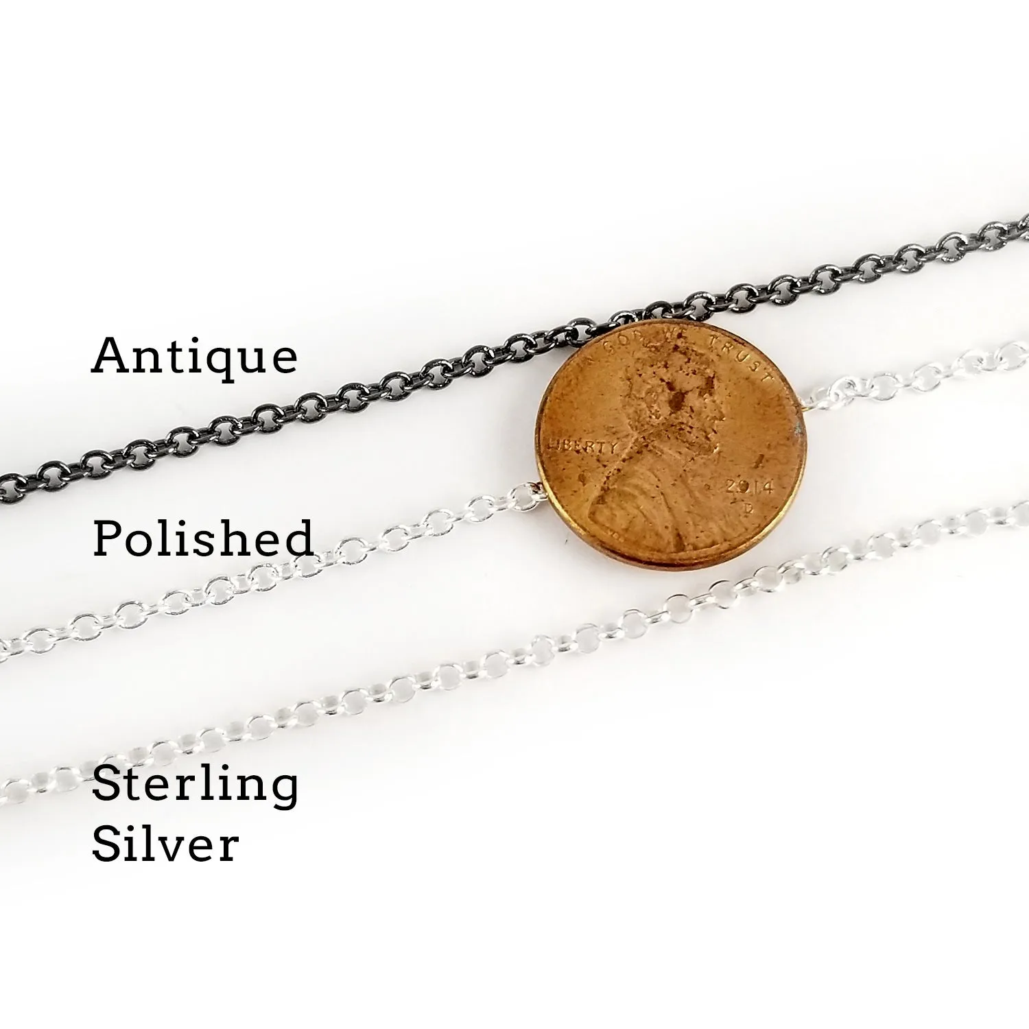 1965-1998 Washington Quarter Punch Out Charm Necklace