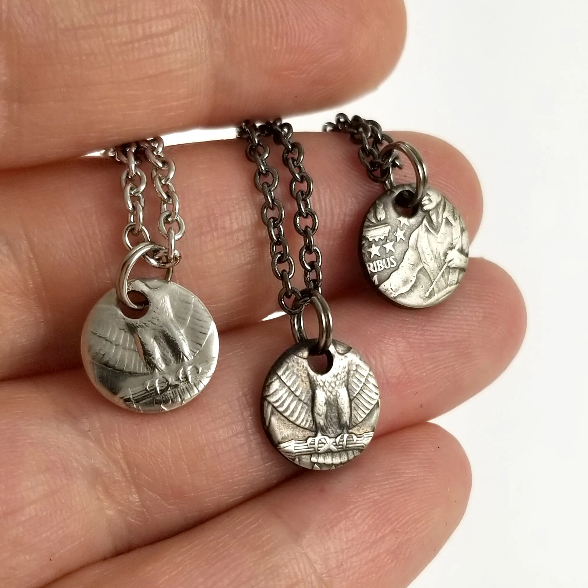 1965-1998 Washington Quarter Punch Out Charm Necklace