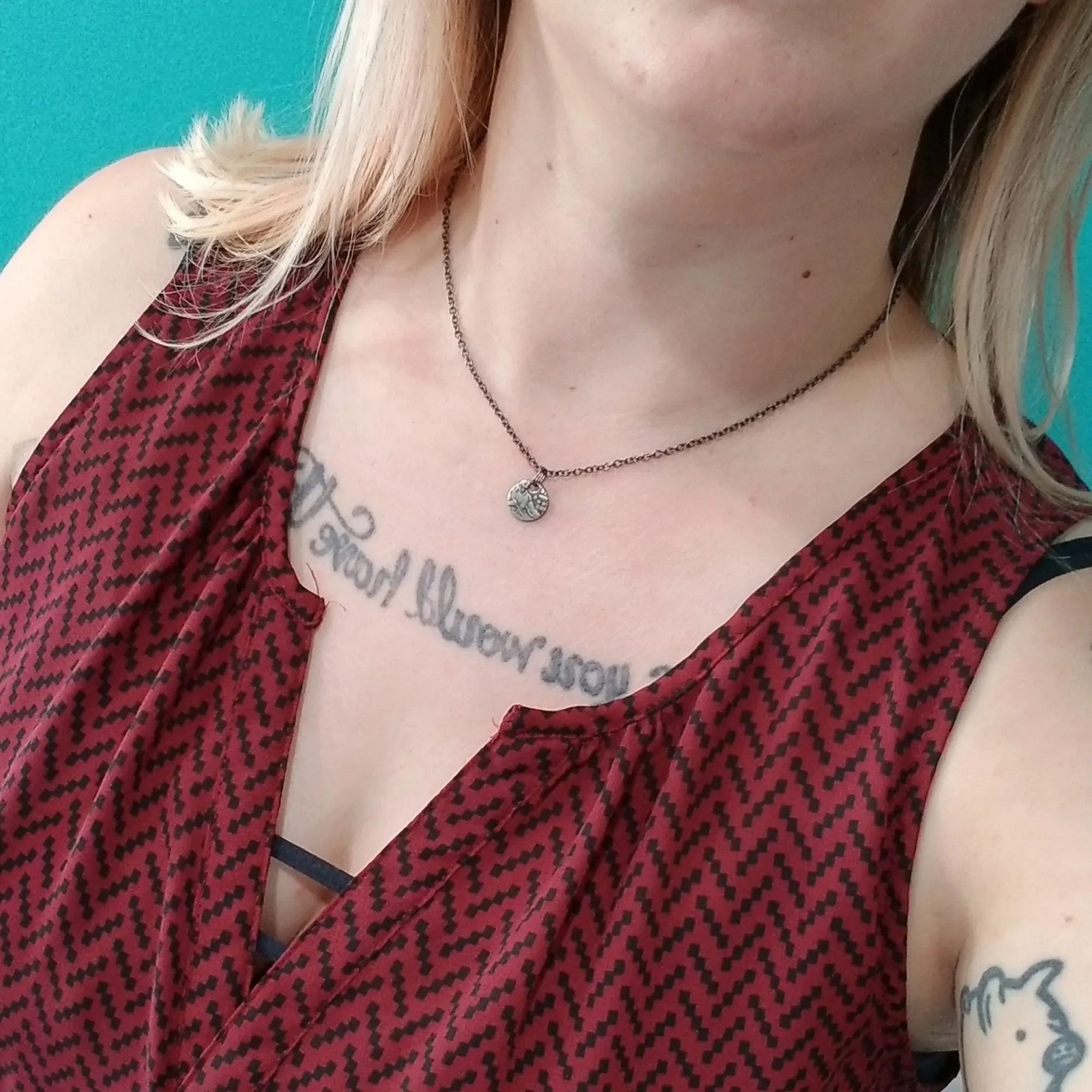 1965-1998 Washington Quarter Punch Out Charm Necklace