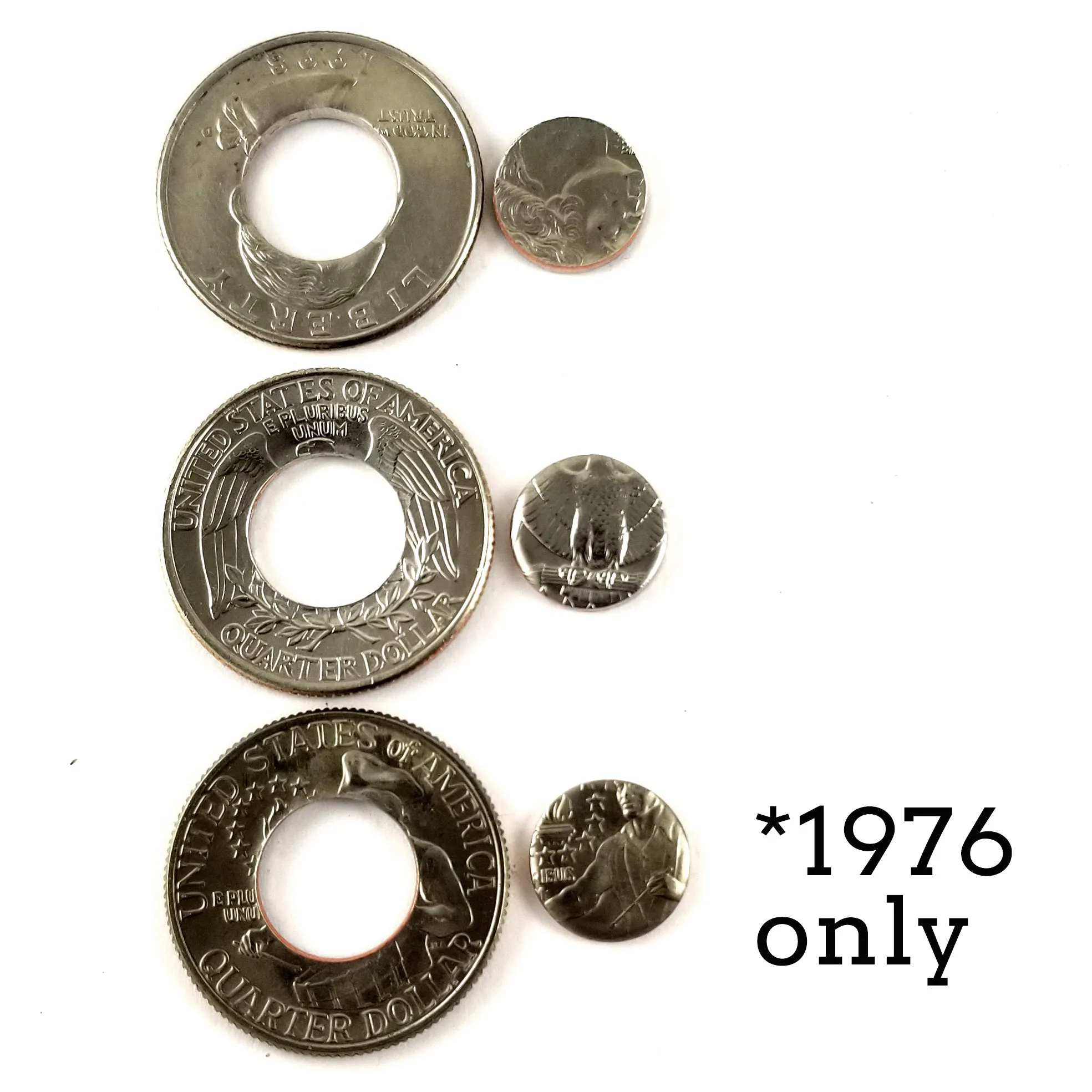 1965-1998 Washington Quarter Punch Out Charm Necklace