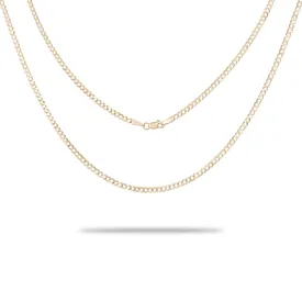 2.5mm Curb Chain in Gold