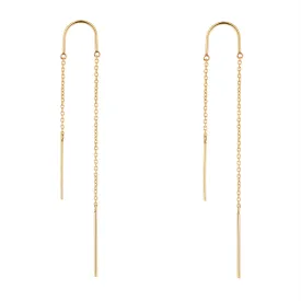 9kt Gold Threader Earrings