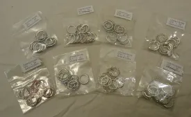 Adjustable Rhinestone Toe Rings Qty 96 -- New