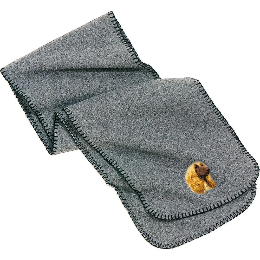 Afghan Hound Embroidered Scarves