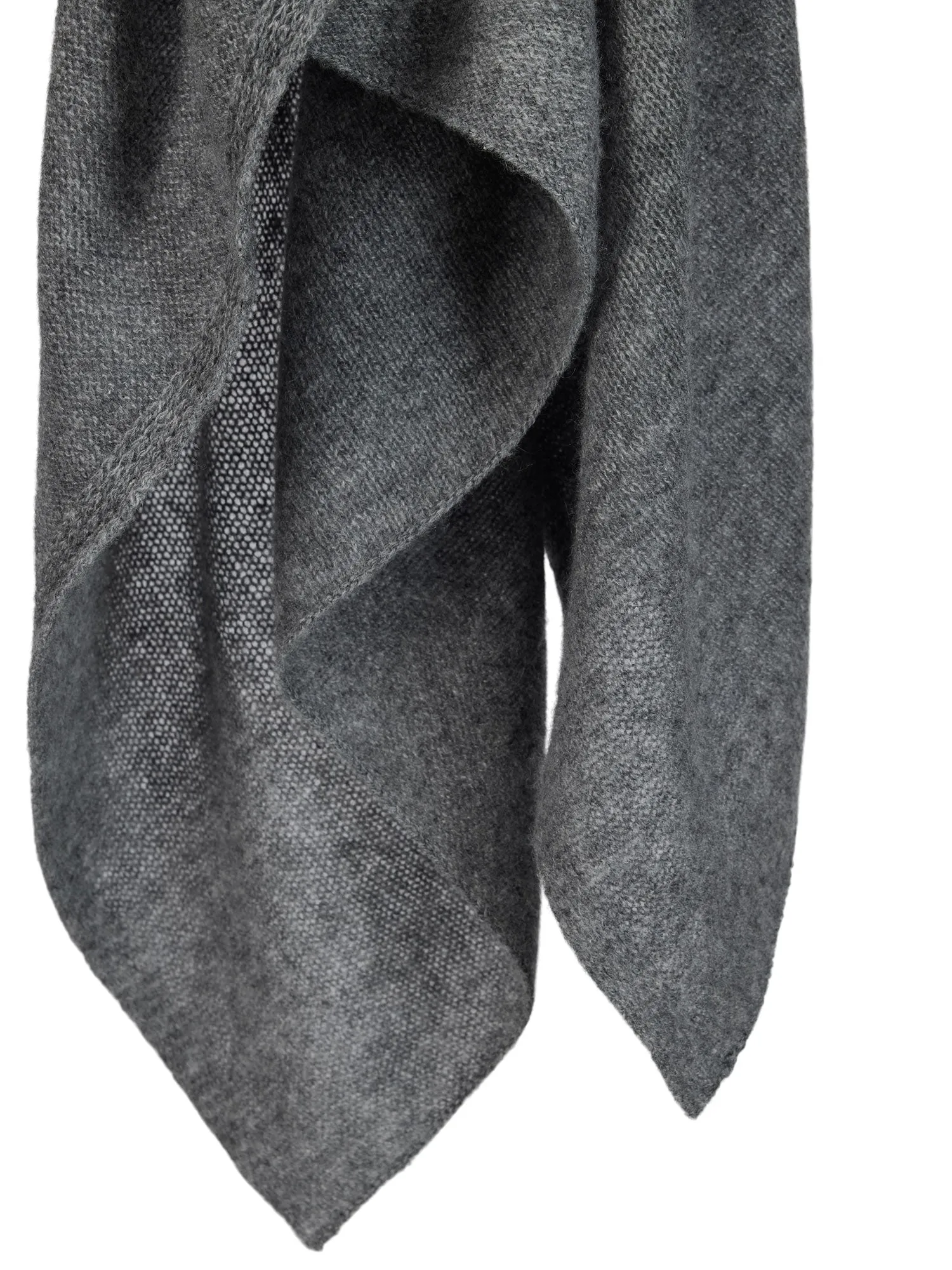 Airy cashmere scarf "Flow" - dark grey