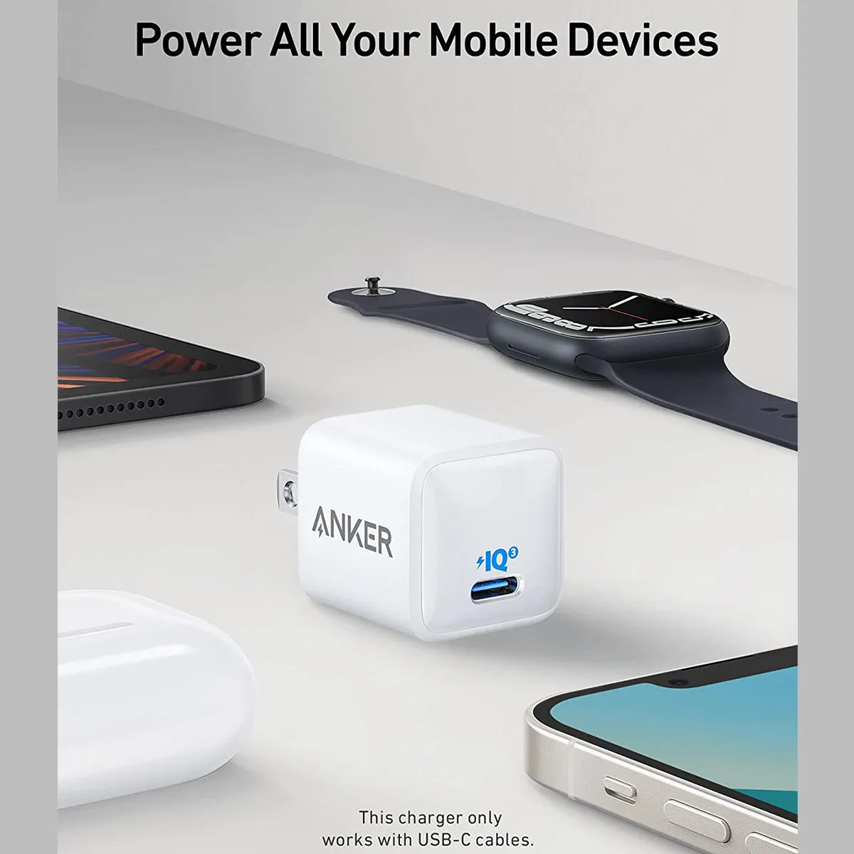 Anker PowerPort III Nano 20W (2Pin) White