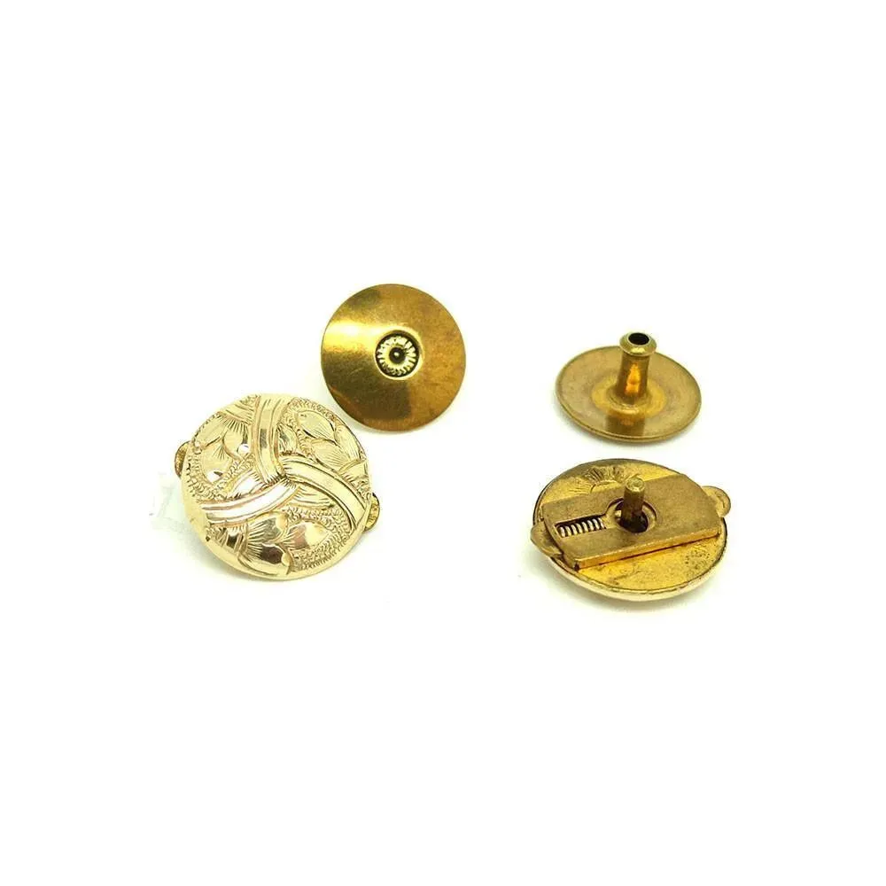 Antique Victorian 9ct Gold Cufflinks Bachelor Buttons