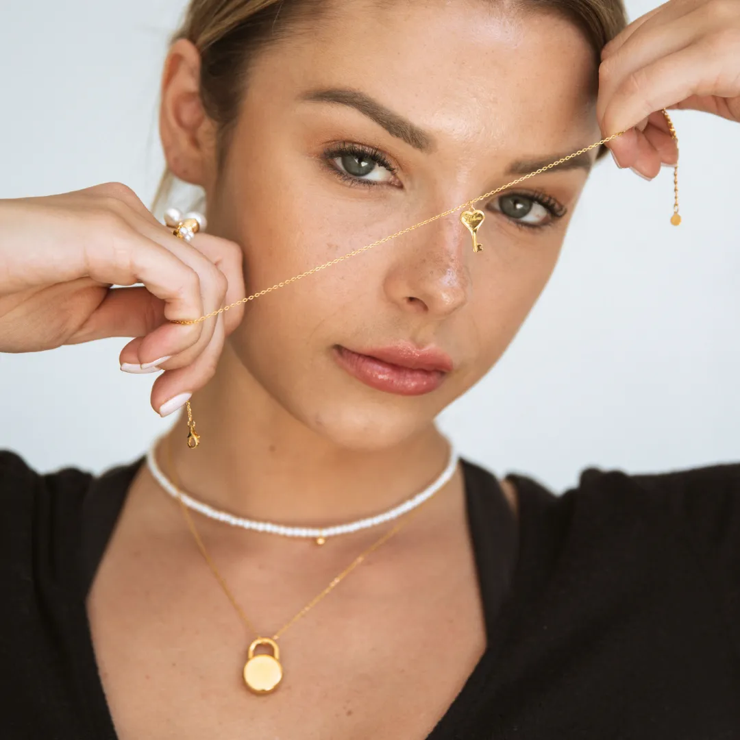 Bebe Key Necklace