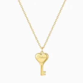 Bebe Key Necklace