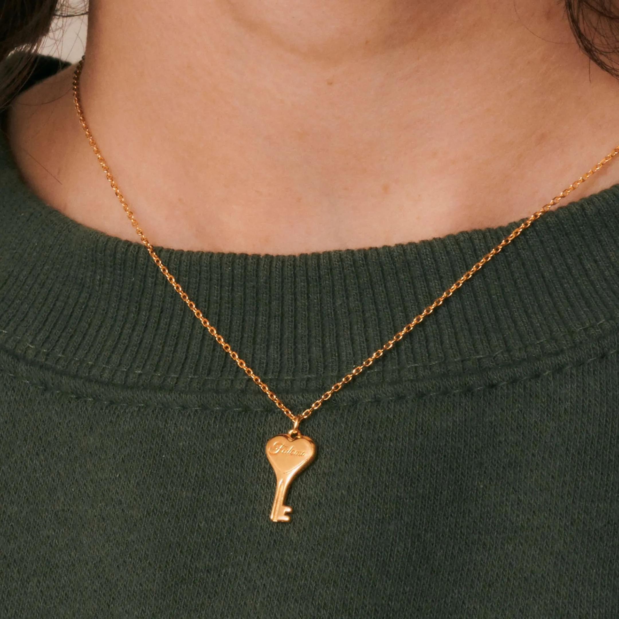 Bebe Key Necklace