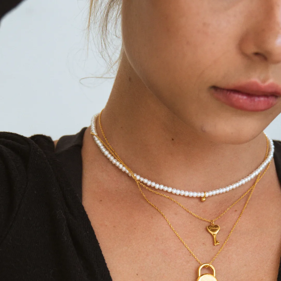Bebe Key Necklace
