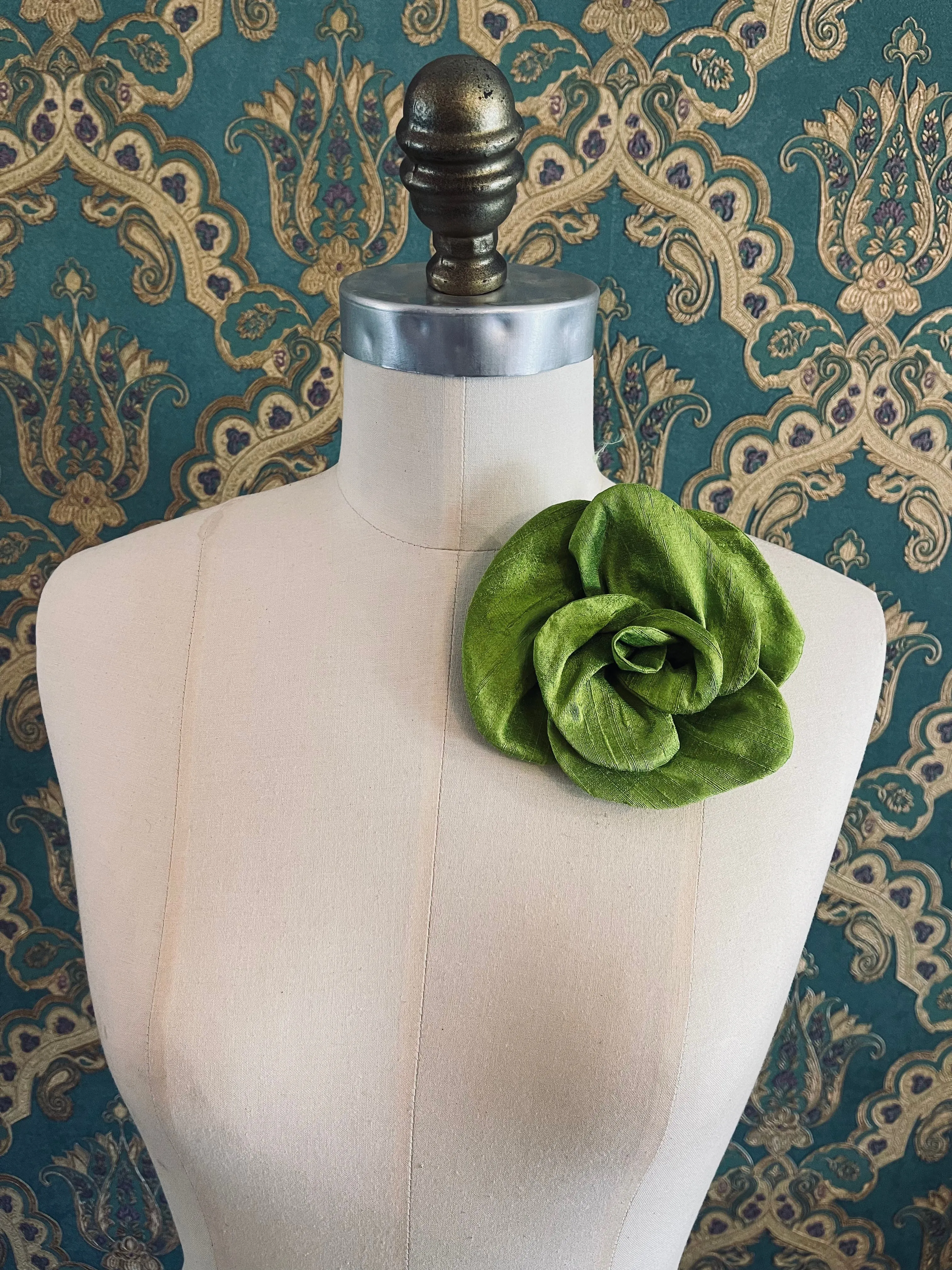 Bellucci Silk-Flower Brooch  - small