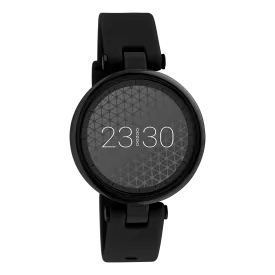 Black OOZOO smartwatch with black rubber strap - Q00407