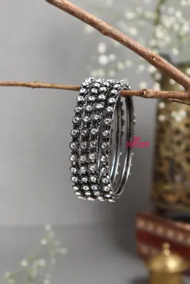BlackTone Fancy Stone Bangle