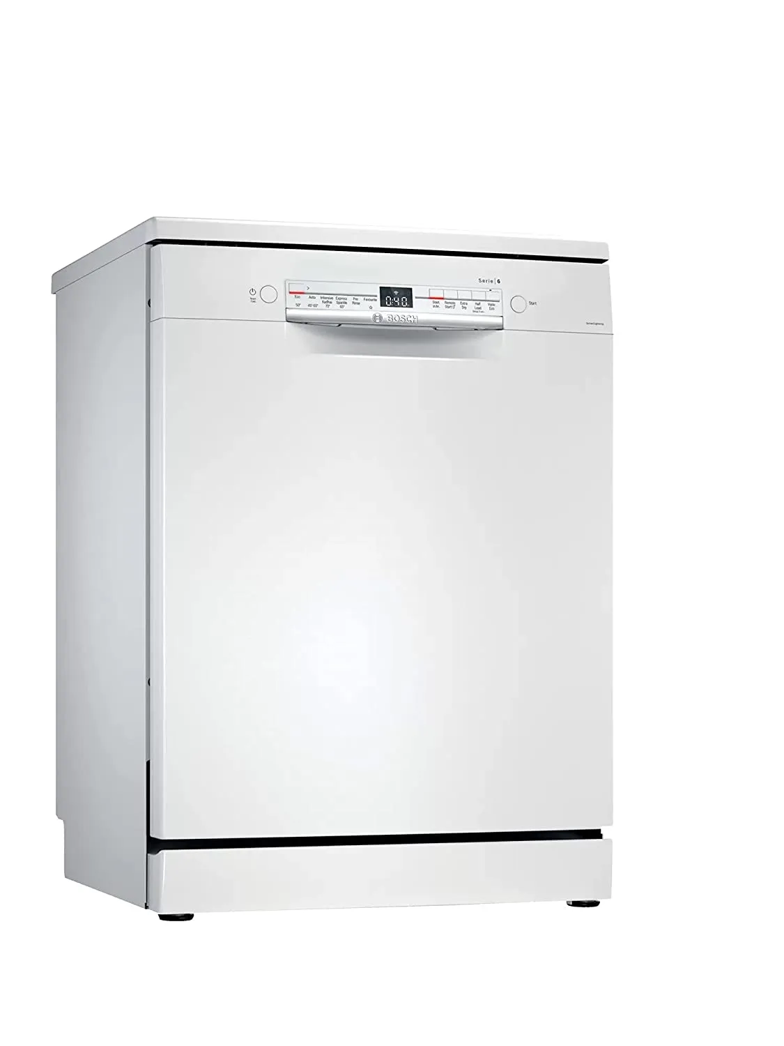Bosch SMS6ITW00I 13 Place Settings WiFi Enabled Dishwasher – White | Home Connect, EcoSilence Drive, Extra Dry, Ideal for Indian Kitchens