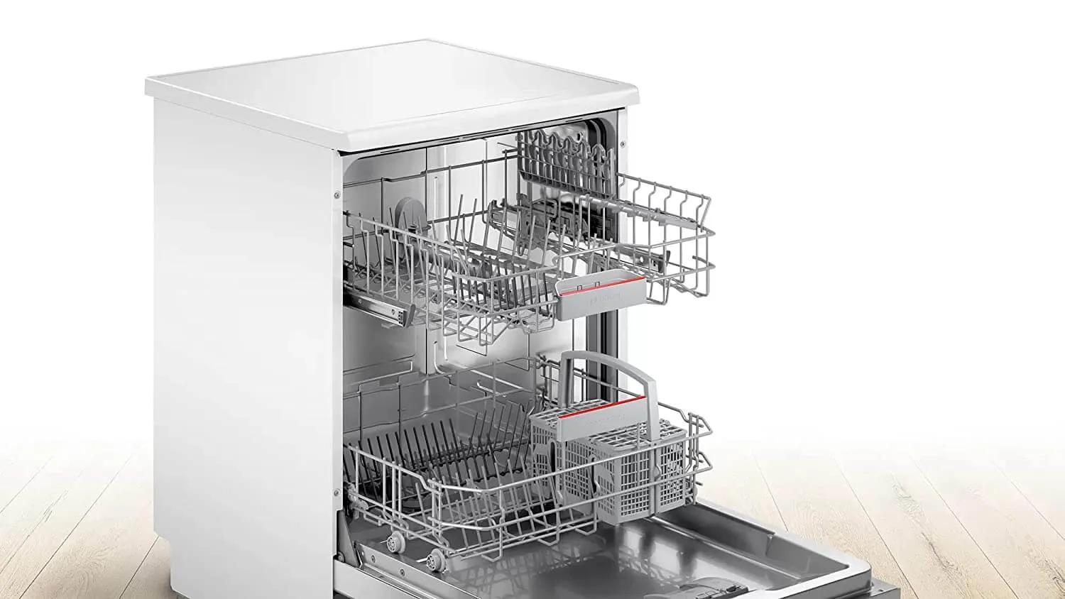 Bosch SMS6ITW00I 13 Place Settings WiFi Enabled Dishwasher – White | Home Connect, EcoSilence Drive, Extra Dry, Ideal for Indian Kitchens