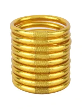 BuDhaGirl Gold All Weather Bangles SM (Set of 9)