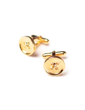 BUTTON CUFFLINKS - GOLD