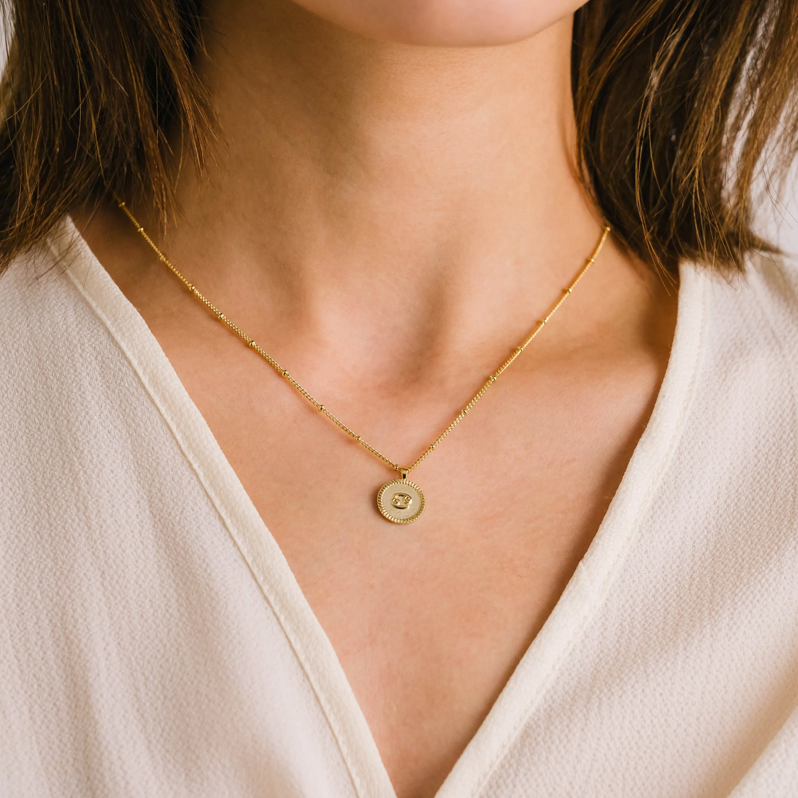 Cancer Horoscope Necklace