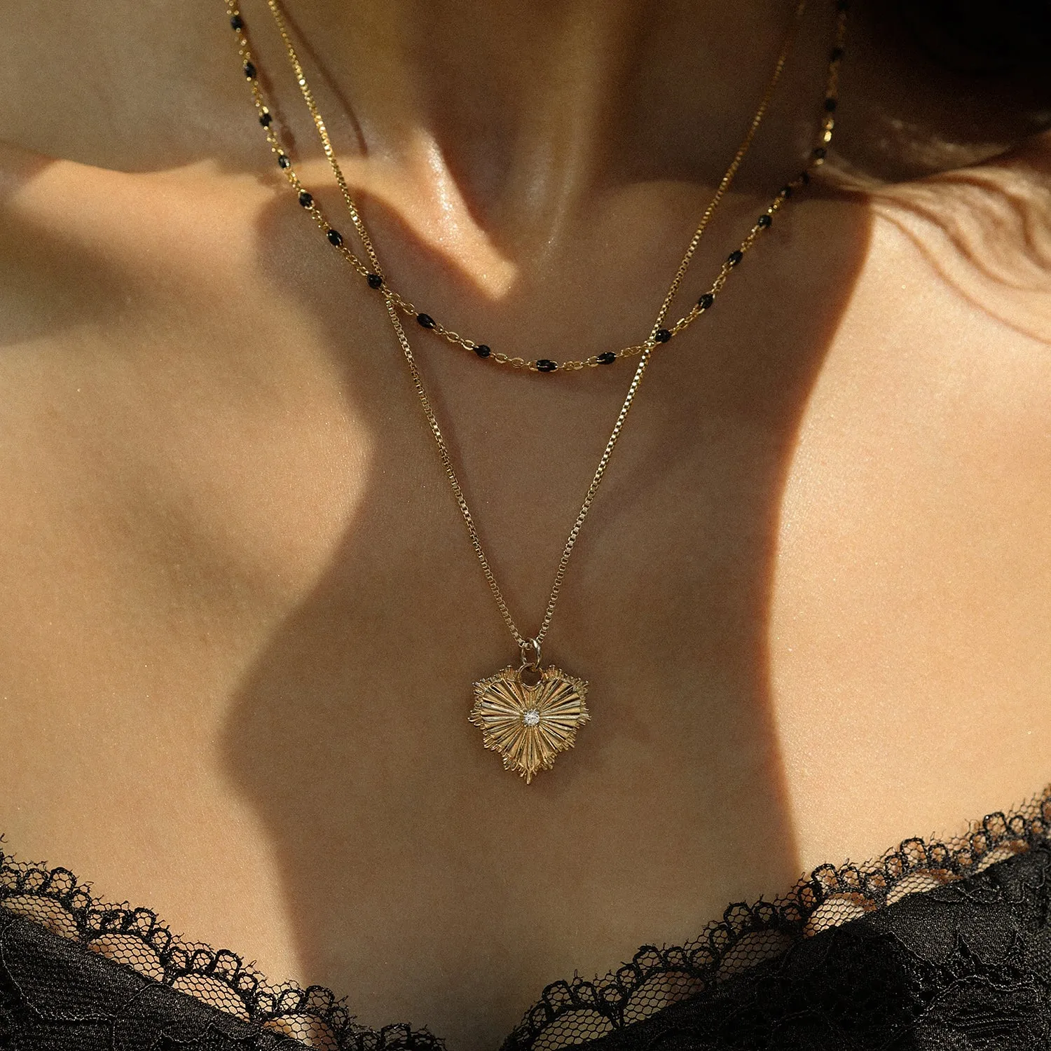 Candy Chain Necklace | Licorice & Goldfill