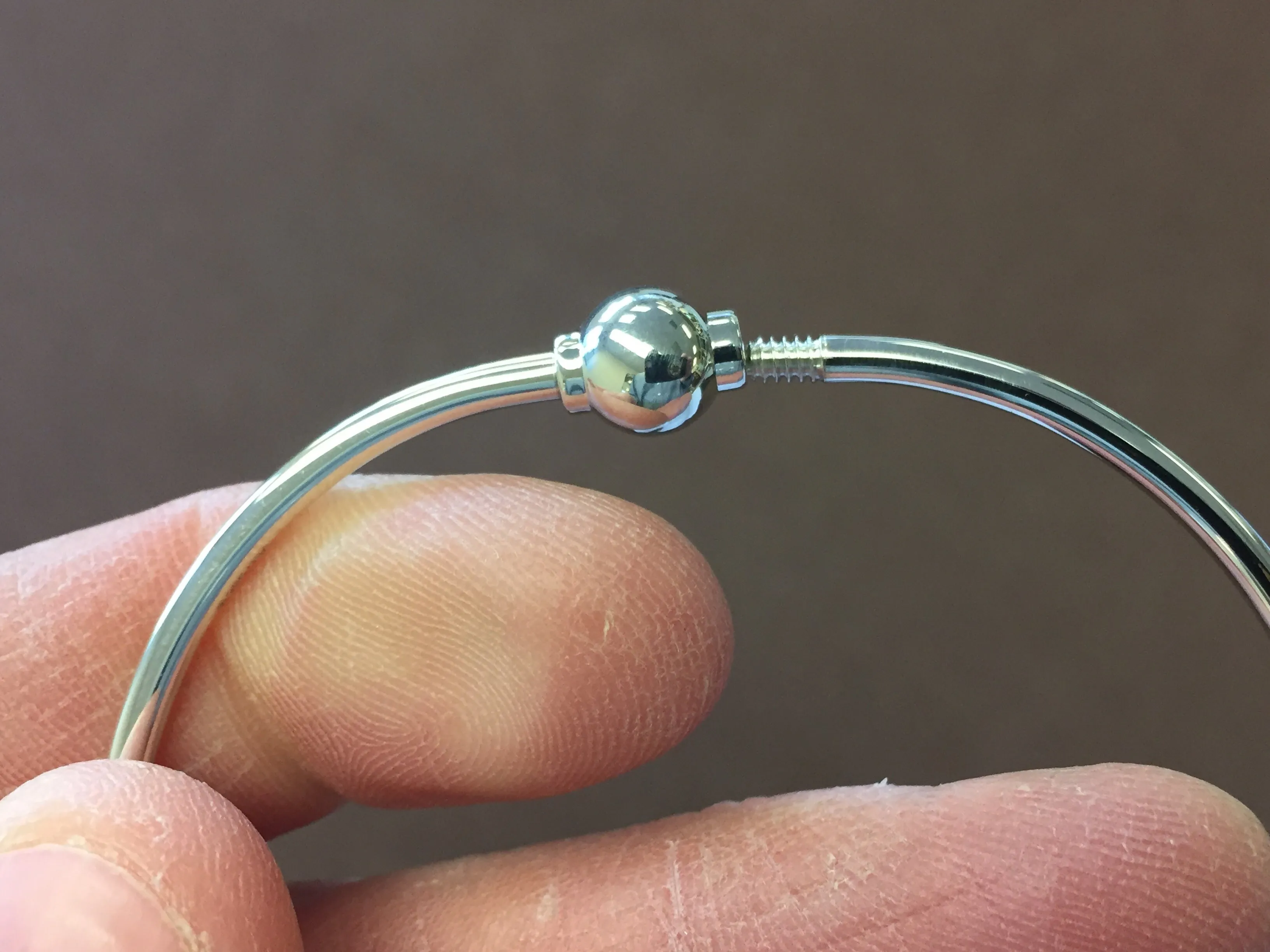 Cape Cod Sterling Silver Bangle Bracelet 7 Inch