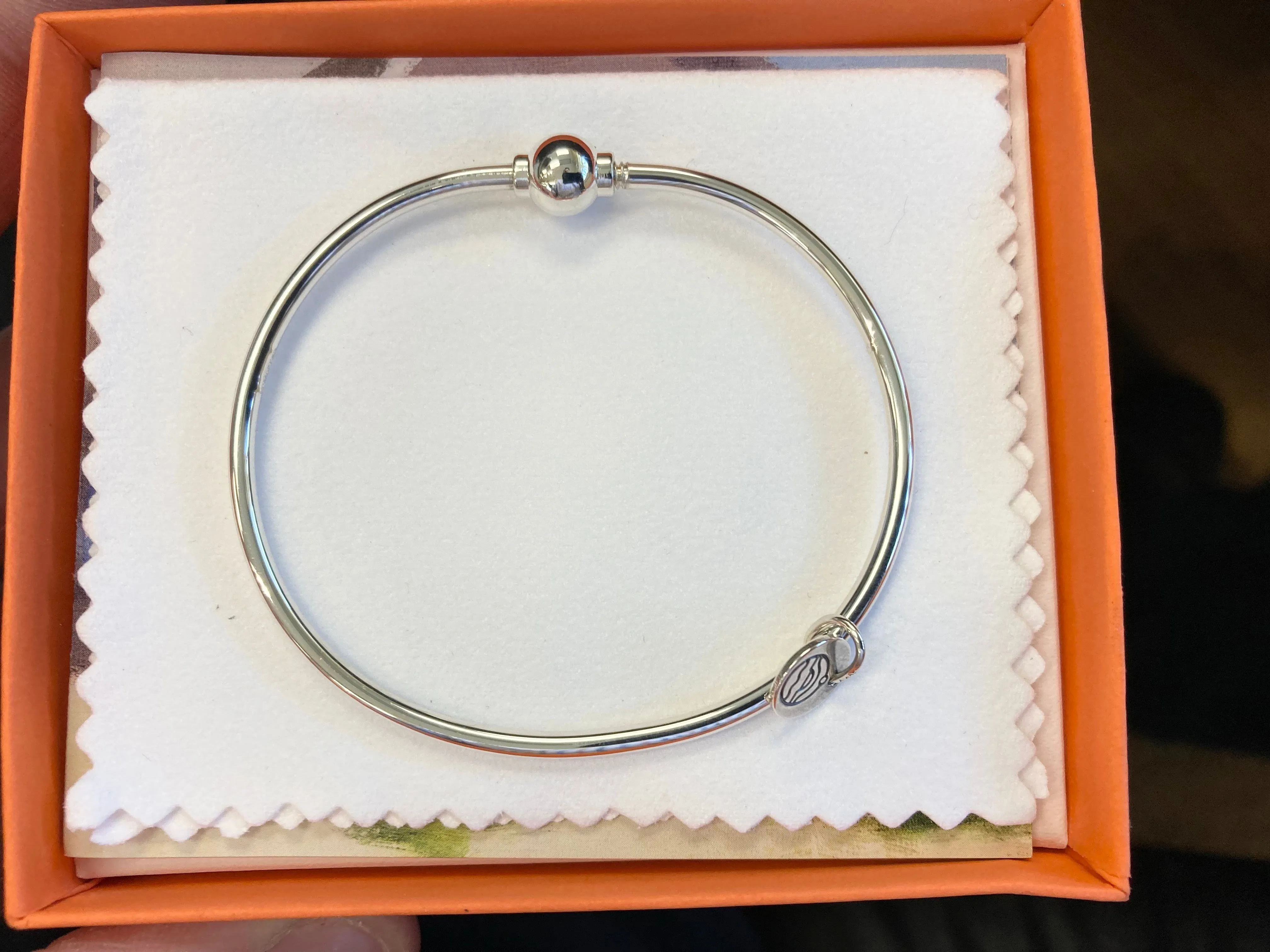 Cape Cod Sterling Silver Bangle Bracelet 7 Inch
