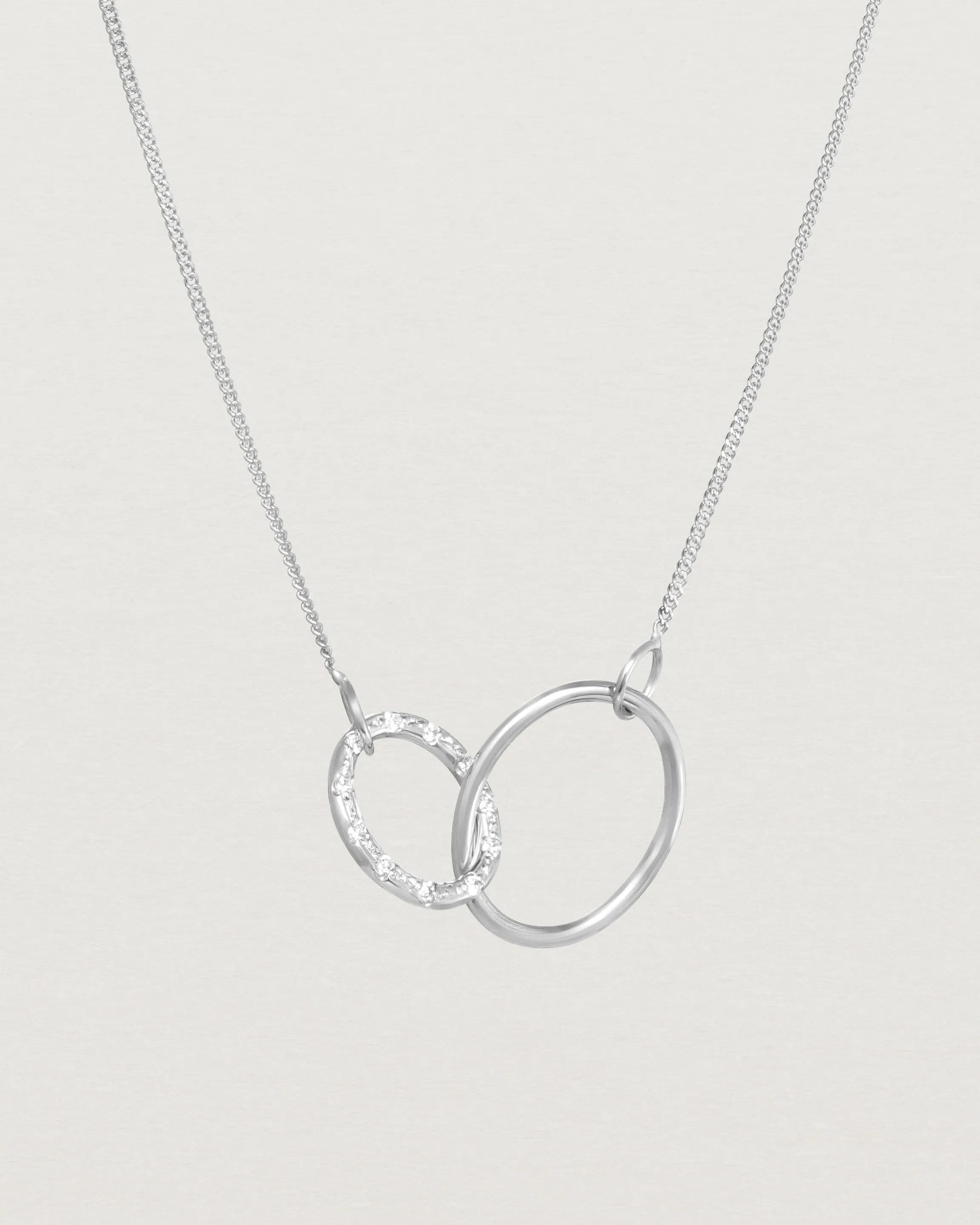 Cascade Loop Through Oval Necklace | Diamonds