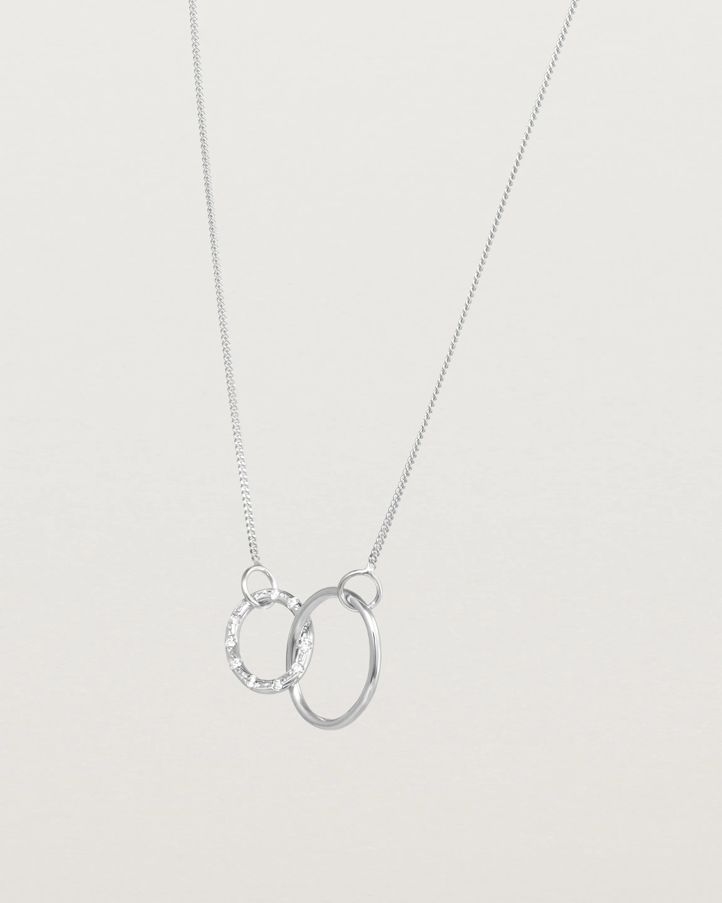 Cascade Loop Through Oval Necklace | Diamonds