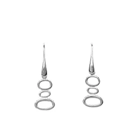 Cascading Ovals Drop Earrings