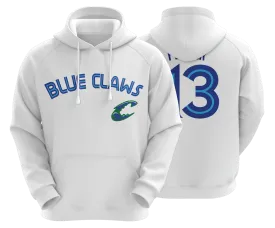Chesapeake Blue Claws White FDS Hoodie