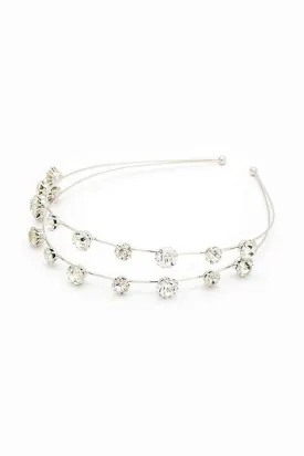 Crystal Iconic Double Row Headband