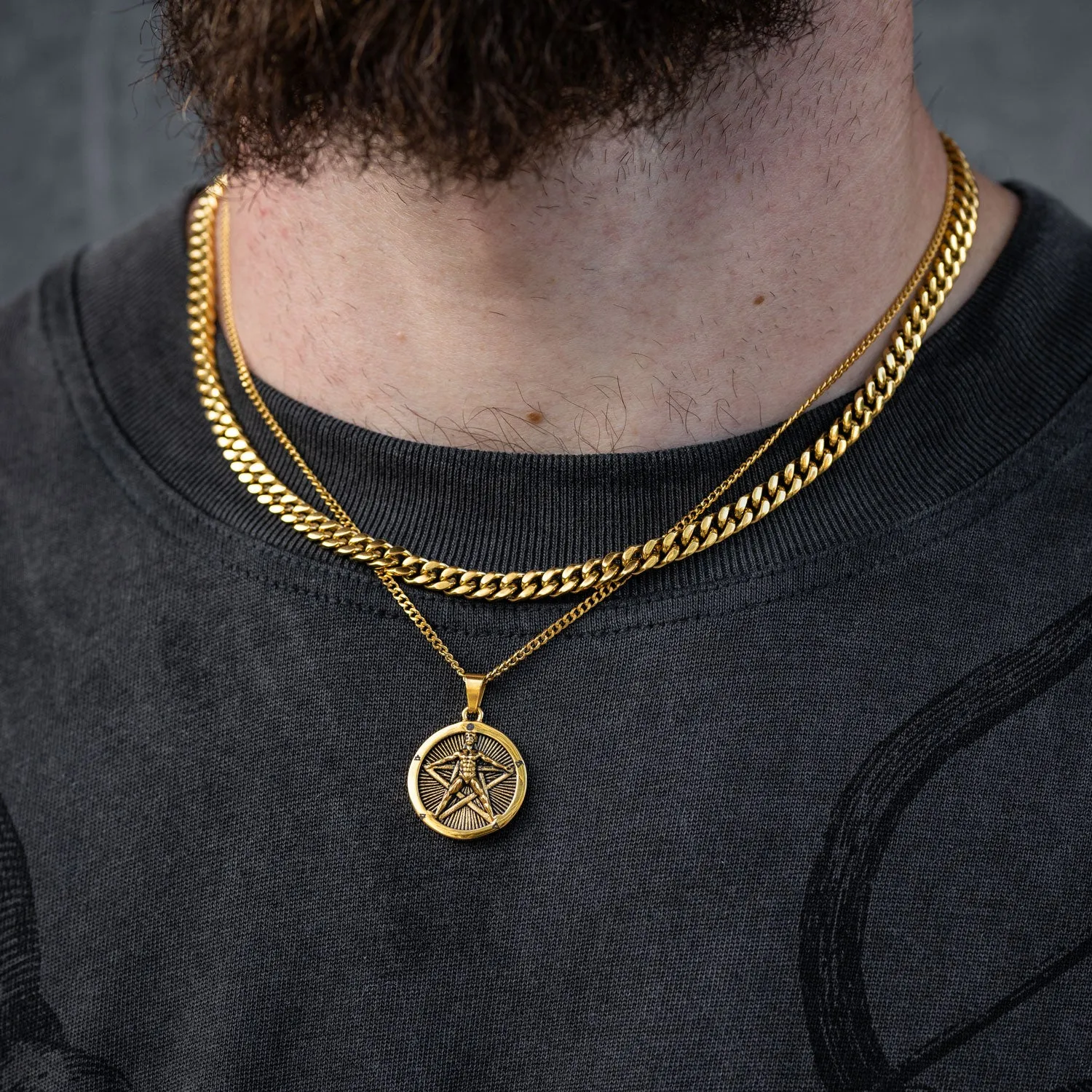Cuban Set (Custom Pendant Choice) (Gold)