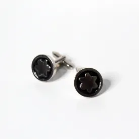 Cufflinks in Black Enamel