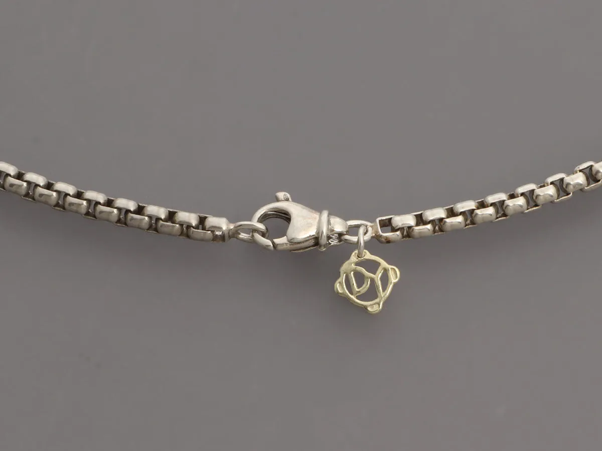David Yurman Two-Tone Long Box Chain with Extender