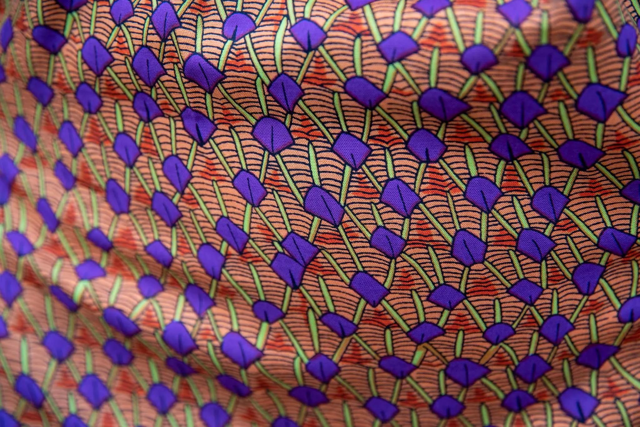 Double side scarf - timbaktu- made by tantilly