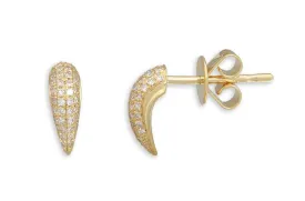 Earrings Claws 14kt Gold & Diamonds