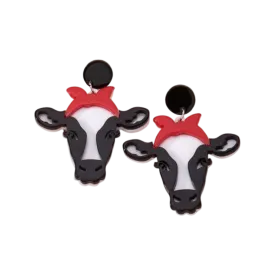 Earrings - Western cattle drops