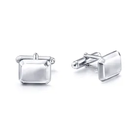 Emerald Cufflink Silver