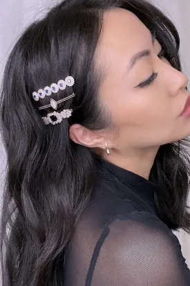 Emerald sparkle hair clip Barrette
