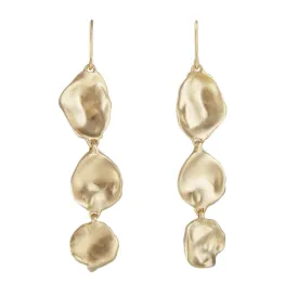 Fairley Golden Seashells Drops Gold