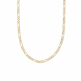 Figaro Chain Necklace 18ct Gold Plate