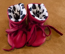 Geier Gloves Baby Moccasins Dalmatian Print (Made In USA)